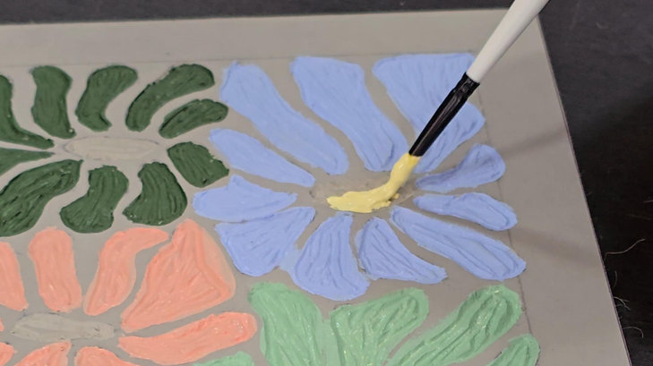 Expositions Atelier - gravure peinture lino