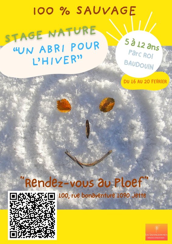 Stages,cours Stage nature  100% Sauvage  : abri pour l hiver