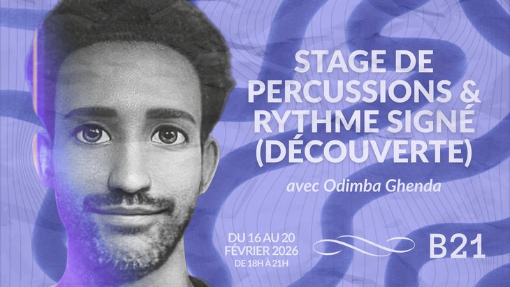 Stages,cours Stage Percussions & Rythme Signé Découverte (avec Odimba Ghenda)