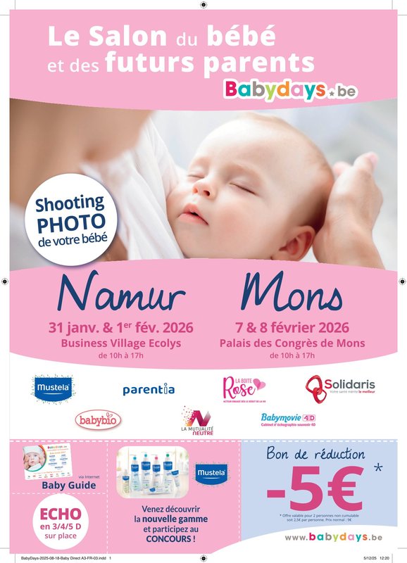 Loisirs Babydays Mons salon bébé