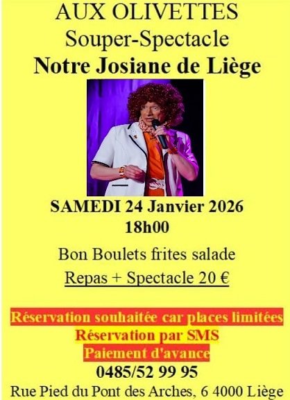 Spectacles Josiane Liège Olivettes