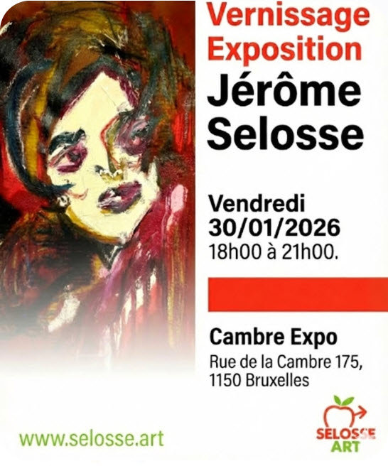 Expositions Invitation Vernissage peinture: Jérôme Selosse expose Cambre Expo