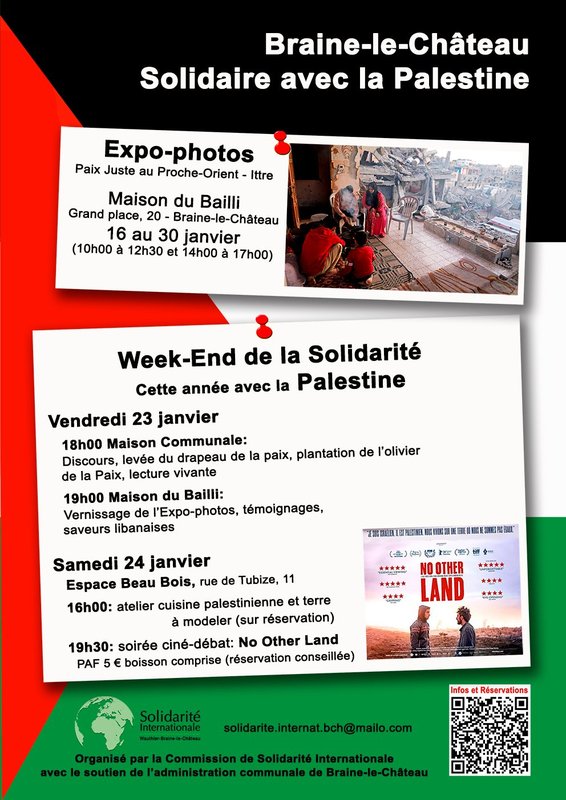 Conférences We Solidarité cette année Palestine