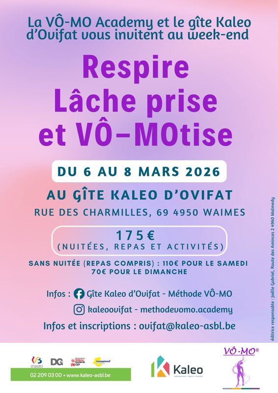 Stages,cours Respire Lâche Prise VÔ-MOtise