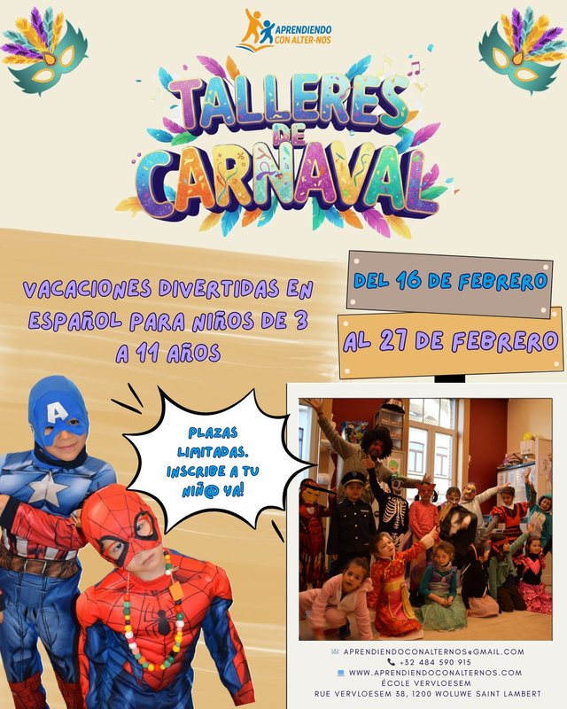 Stages,cours Carnaval espagnol : Couleurs, jeux amusement