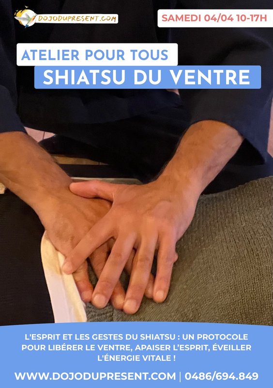 Stages,cours Atelier Shiatsu ventre : libérer réveiller l énergie vitale 