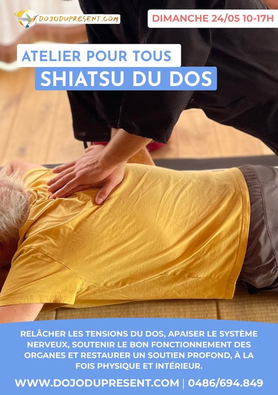 Stages,cours Atelier Shiatsu dos : détente retour l équilibre 