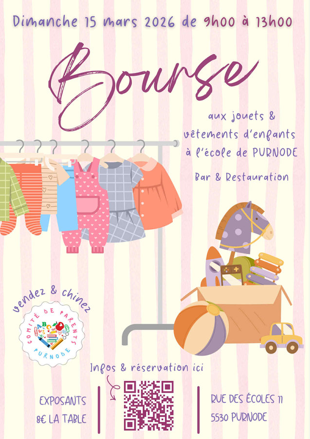 Loisirs Bourse jouets vêtements d enfants l école Purnode
