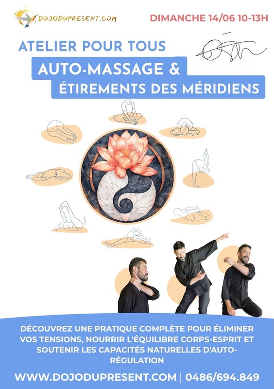 Stages,cours Atelier Auto-massage étirement méridiens : circulation équilibre 