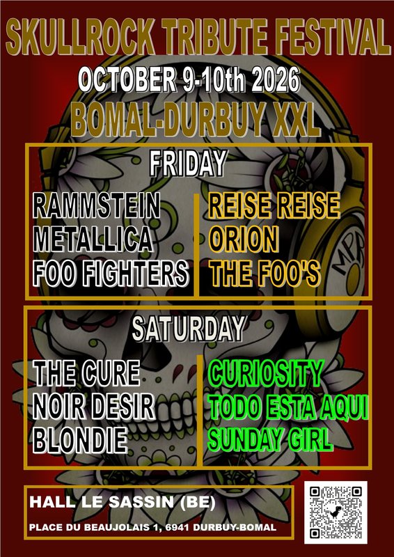 Concerts Skullrock tribute festival Bomal-Durbuy