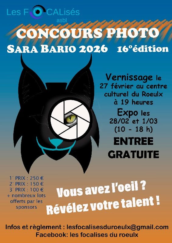 Expositions Concours Photos  Sara Bario l ASBL Focalisés