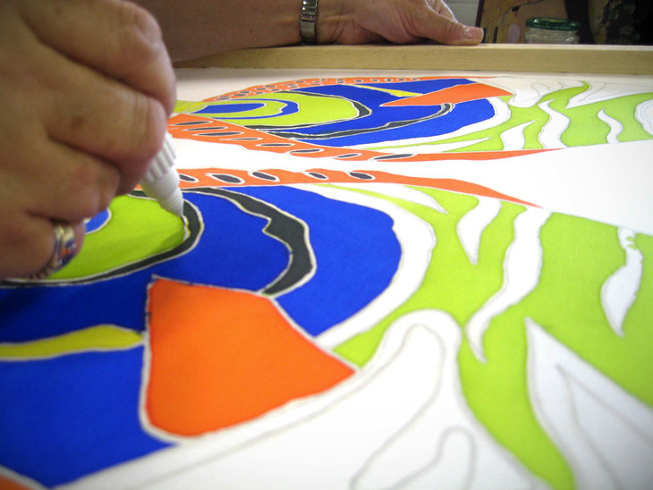 Stages,cours Peinture soie