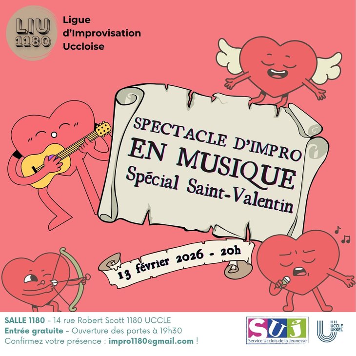 Spectacles Spectacle d impro musique - Spécial Saint-Valentin 