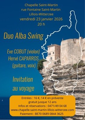 Concerts Duo Alba Swing Invitation voyage