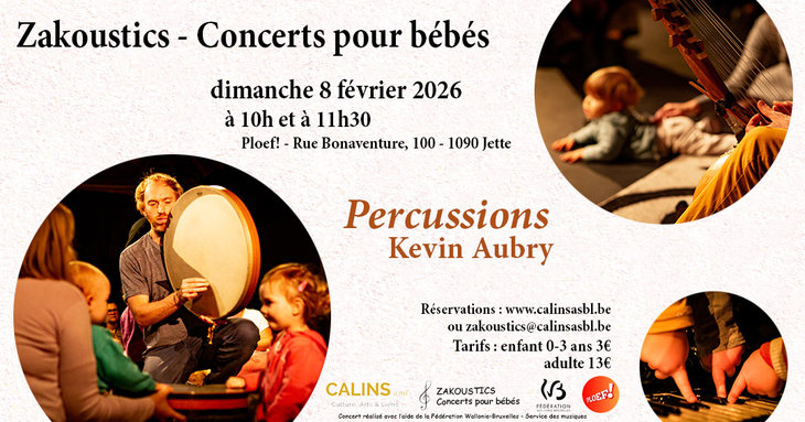 Concerts Zakoustics - Concerts pour bébés - Ploef Percussions