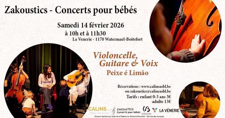 Concerts Zakoustics - Concerts pour bébés - Venerie - Cordes & Voix