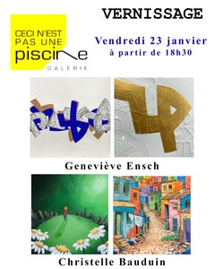 Expositions Vernissage Christelle Bauduin - Geneviève Ensch