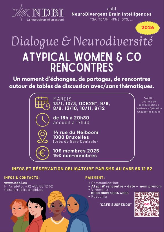 Conférences Atypical Women & Rencontres - Ndbi asbl