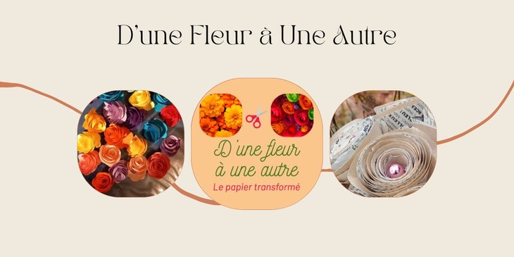 Stages,cours Initiation la création fleurs papier - Atelier n°2