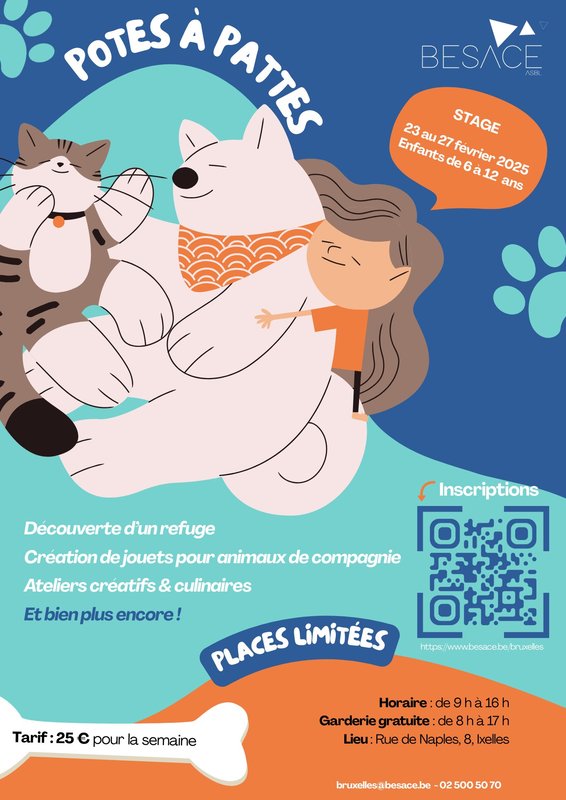 Stages,cours Potes pattes - Stage pour enfants (vacances détente)