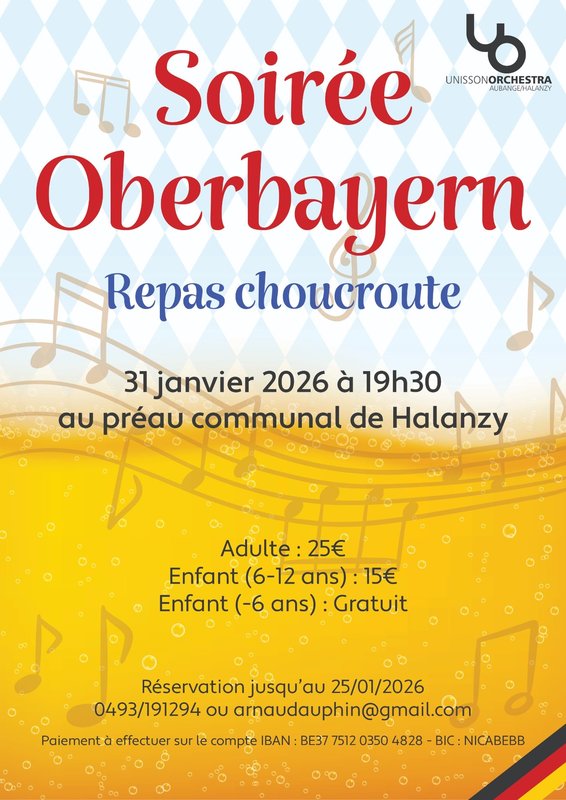 Soirées Soirée Oberbayern repas choucroute
