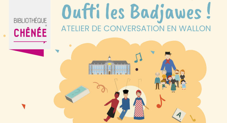 Conférences Oufti Badjawes. Table conversation wallon