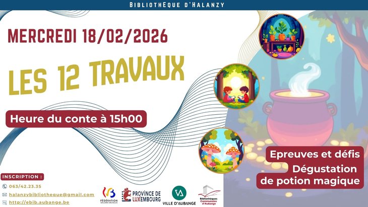 Spectacles Heure conte | 12 travaux