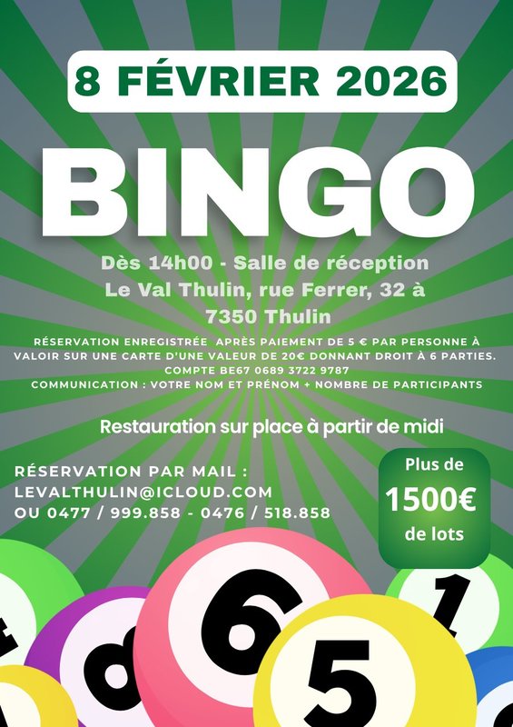 Loisirs Bingo (Lots + 1500€)