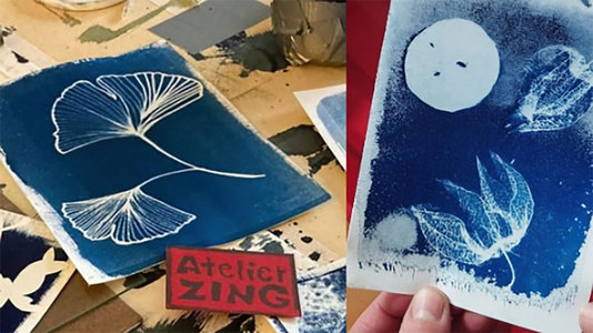 Stages,cours [Atelier] Découvre Cyanotype avec l Atelier Zing