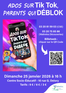 Spectacles Comédie  Ados Tik Tok, parents déblok