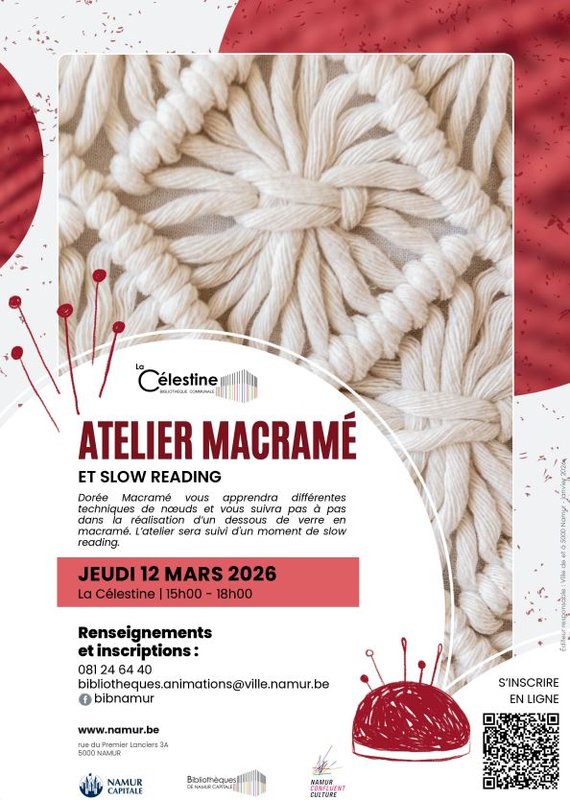 Stages,cours Atelier macramé slow reading