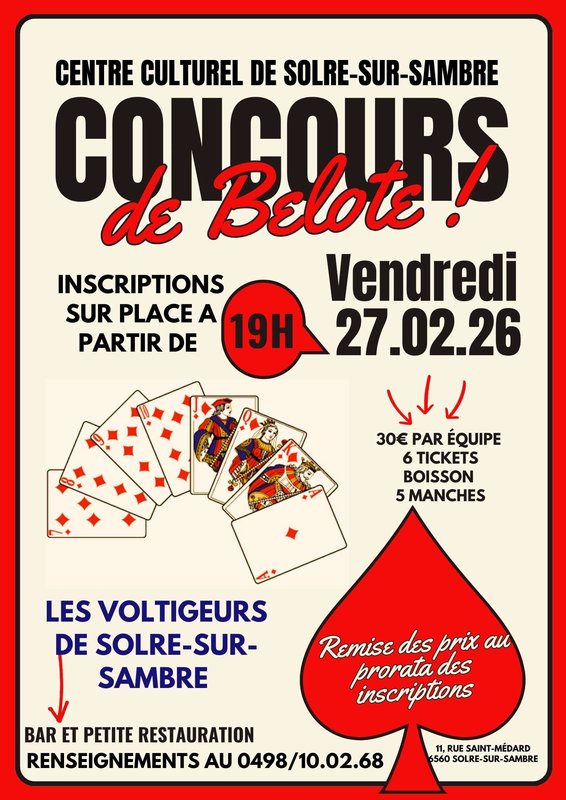 Loisirs Concours belote
