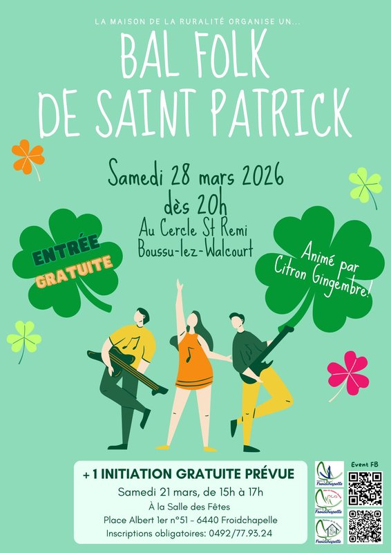Soirées Bal Folk la Saint Patrick - musique live & danses folk