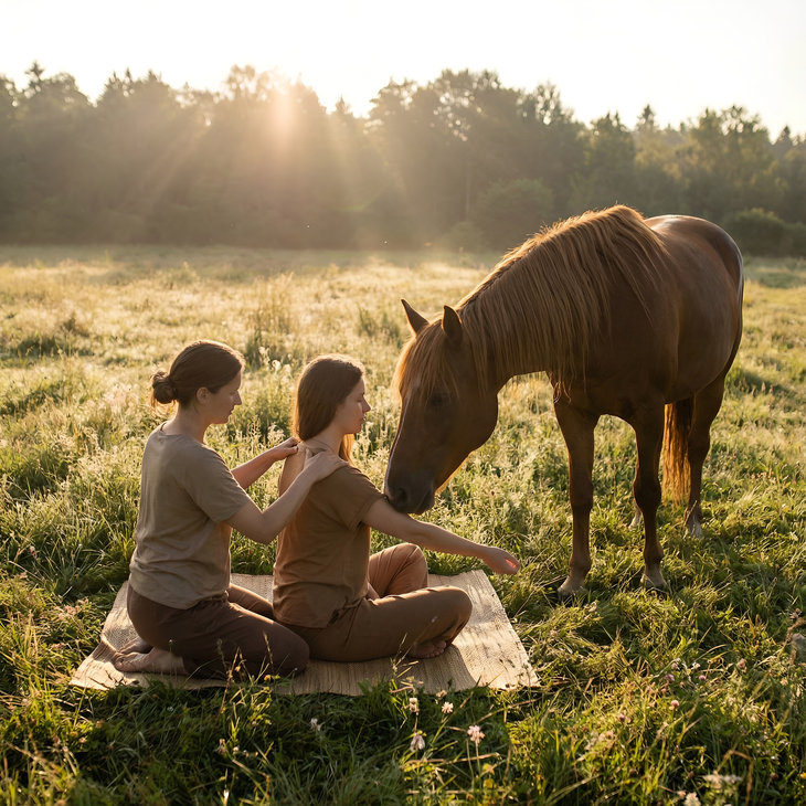 Stages,cours Chevaux & Shiatsu