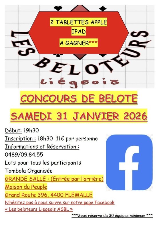 Loisirs Concours belote