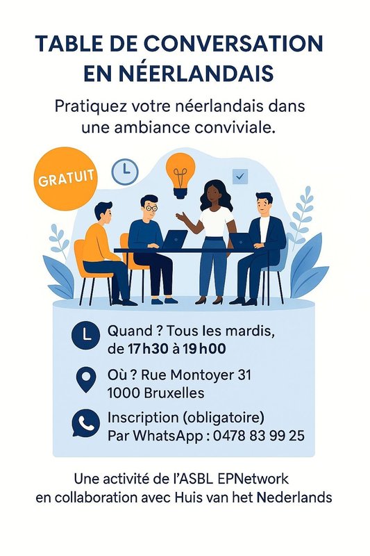 Stages,cours Table conversation néerlandais