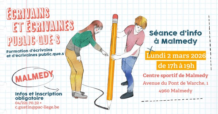 Soirées Séance d info la formation écrivain.e public.que