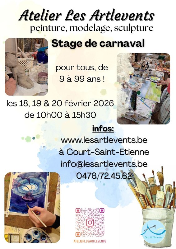 Stages,cours Atelier ouvert intergénérationnel & Mini-stage février