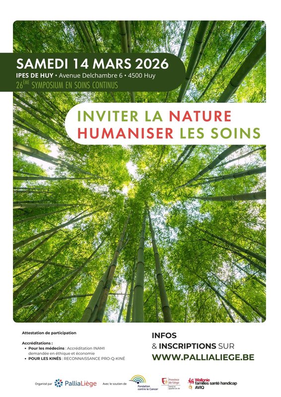 Stages,cours 26ème Symposium soins continus : Inviter nature, humaniser soins