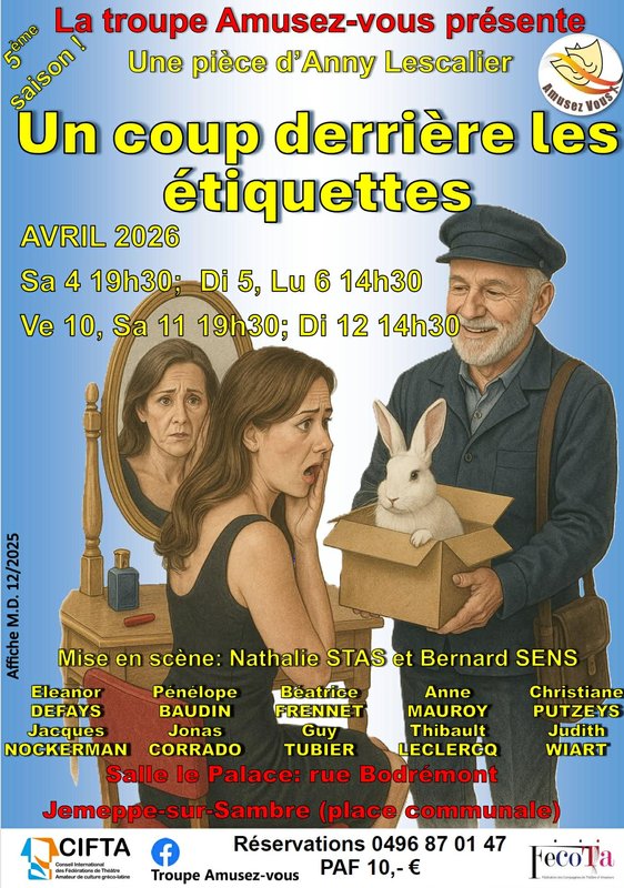 Spectacles Théâtre : coup derrière étiquettes