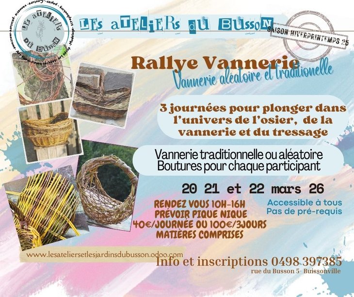 Stages,cours Rallye Vannerie