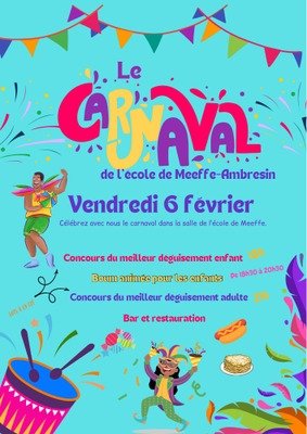 Loisirs Le carnaval l école Meeffe-Ambresin