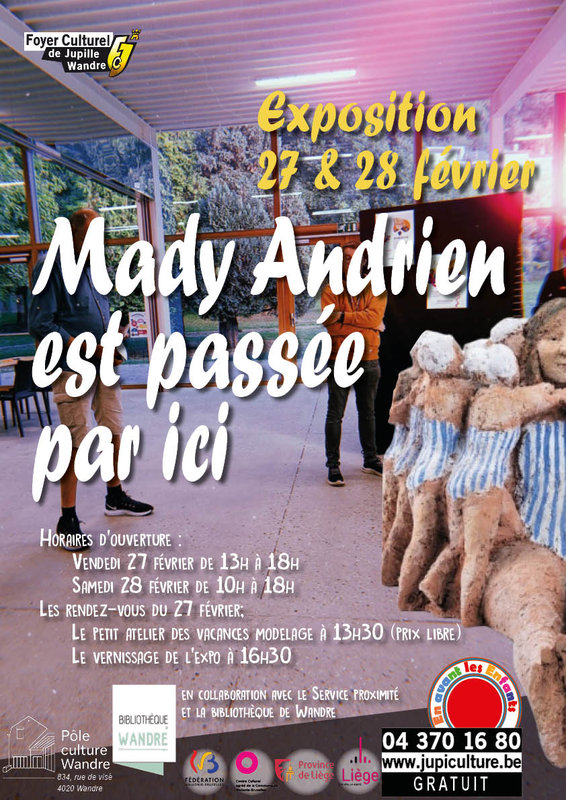 Expositions Mady Andrien passée ici exposition