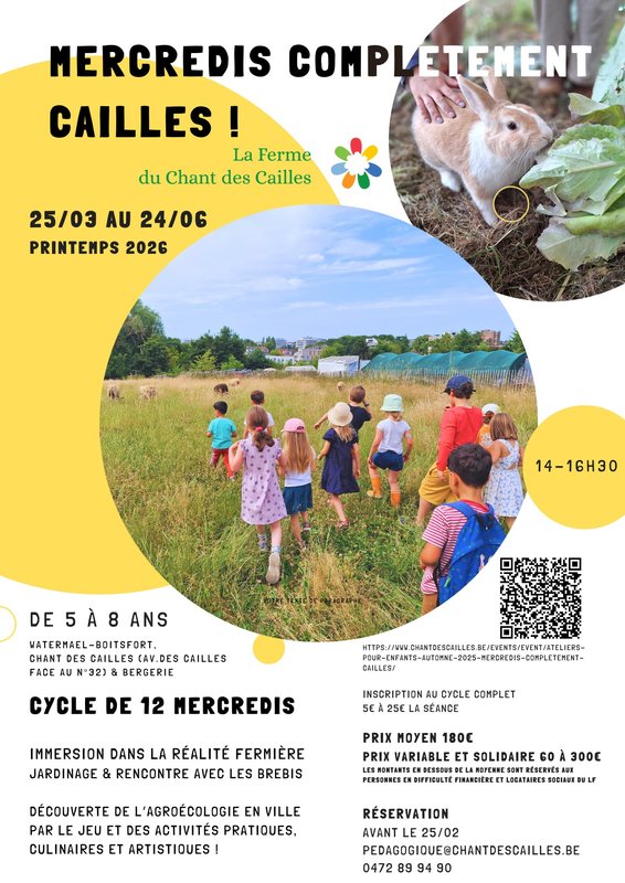 Stages,cours Mercredis après-midis la Ferme