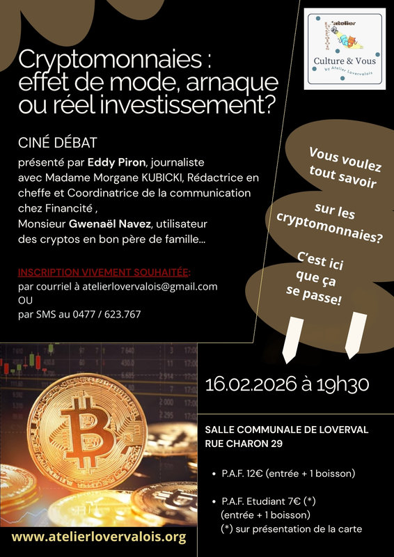 Conférences Cryptomonnaies: effet mode, arnaque réel investissement?