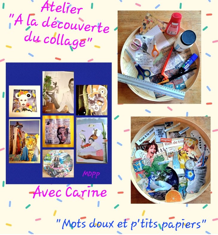 Stages,cours Atelier collage créatif
