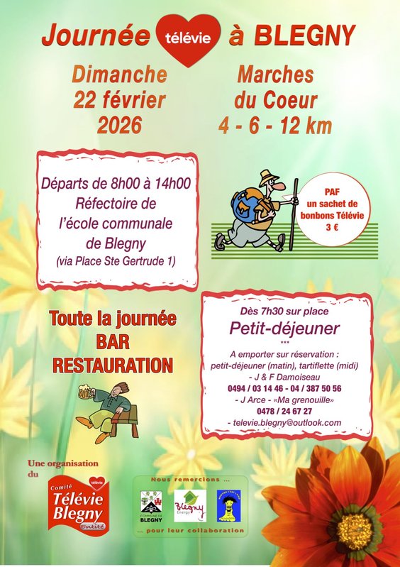 Loisirs Marche profit Télévie