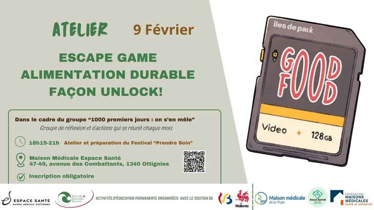 Conférences Escape Game Alimentation durable