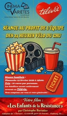 Spectacles  Les enfants la résistance  Séance profit l équipe 24h vélo Télévie Chu