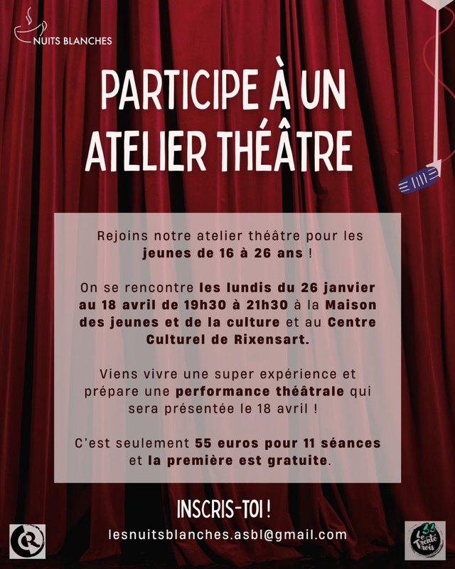 Stages,cours Atelier théâtre - reflet
